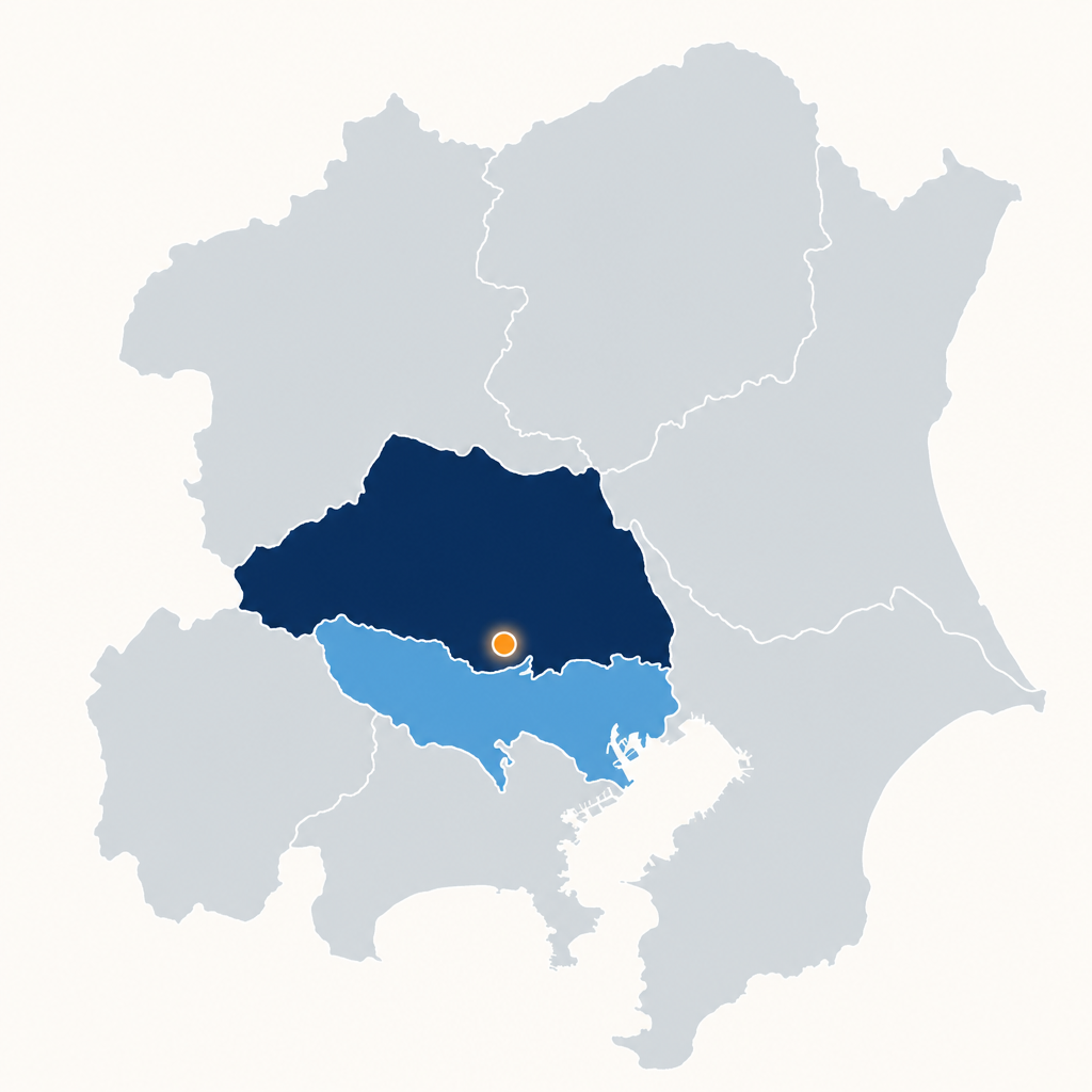 対応エリアマップ(埼玉県・東京都)